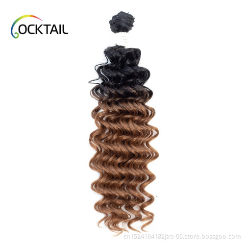 Japanese Kaneka deep curl high temperature silky synthetic hair nigeria cheap tangle free synthetic hair weaving south africa